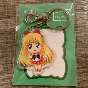 🍒🍒 Sailor Moon: Sailor Venus Charm Keychain